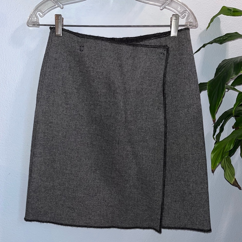 Wool wrap skirt
